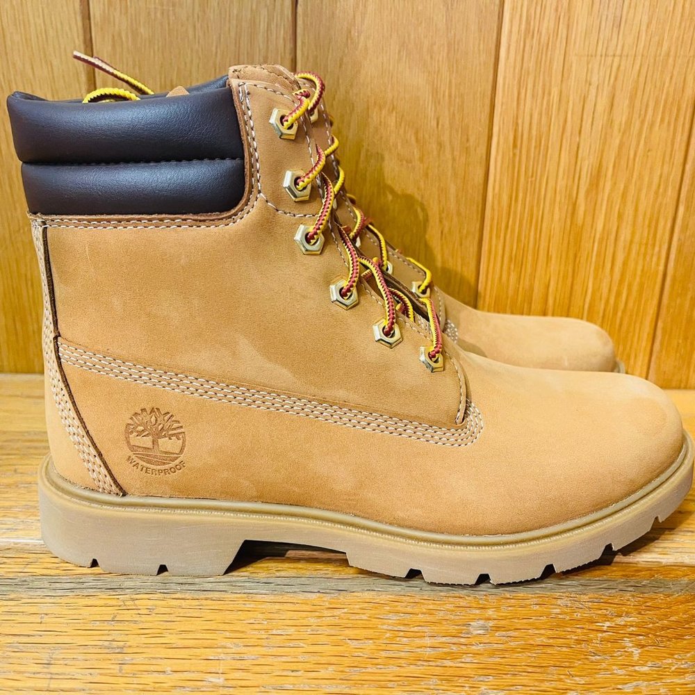 TIMBERLAND WOMEN'S LINDEN WOODS 6-INCH WATERPROOF BOOTS WHEAT NUBUCK A161G